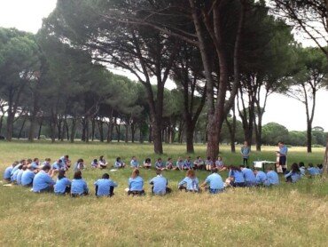 La route nazionale al Parco San Rossore a Pisa