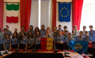Il Comune di Albenga saluta gli scout in partenza per il raduno nazionale